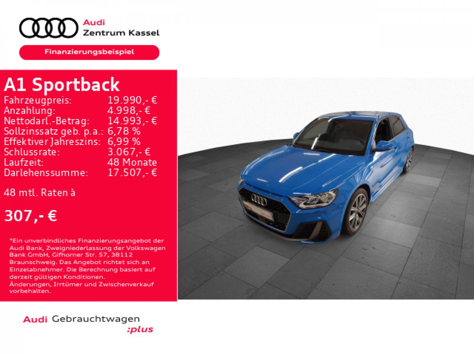 A1 Sportback 25 TFSI S line LED PDC Klima