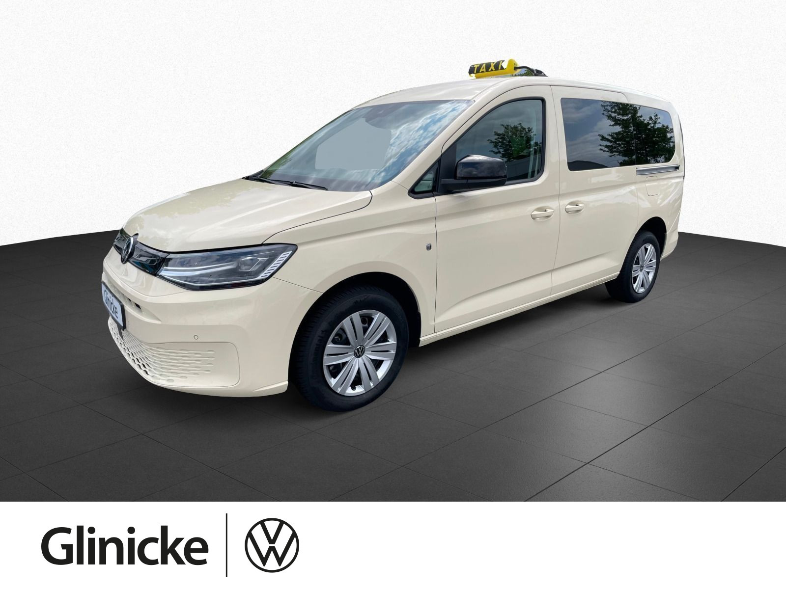 Caddy Maxi Taxi 2.0 TDI Heckausschnitt LED Taxameter