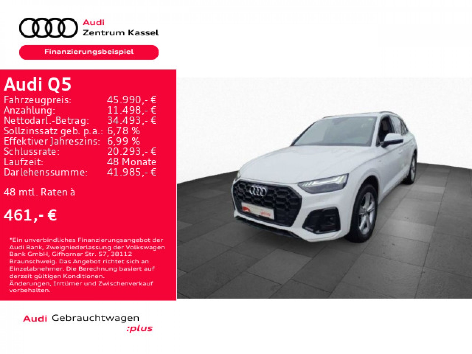 Q5 55 TFSI e qu. S line Matrix Navi Pano Kamera