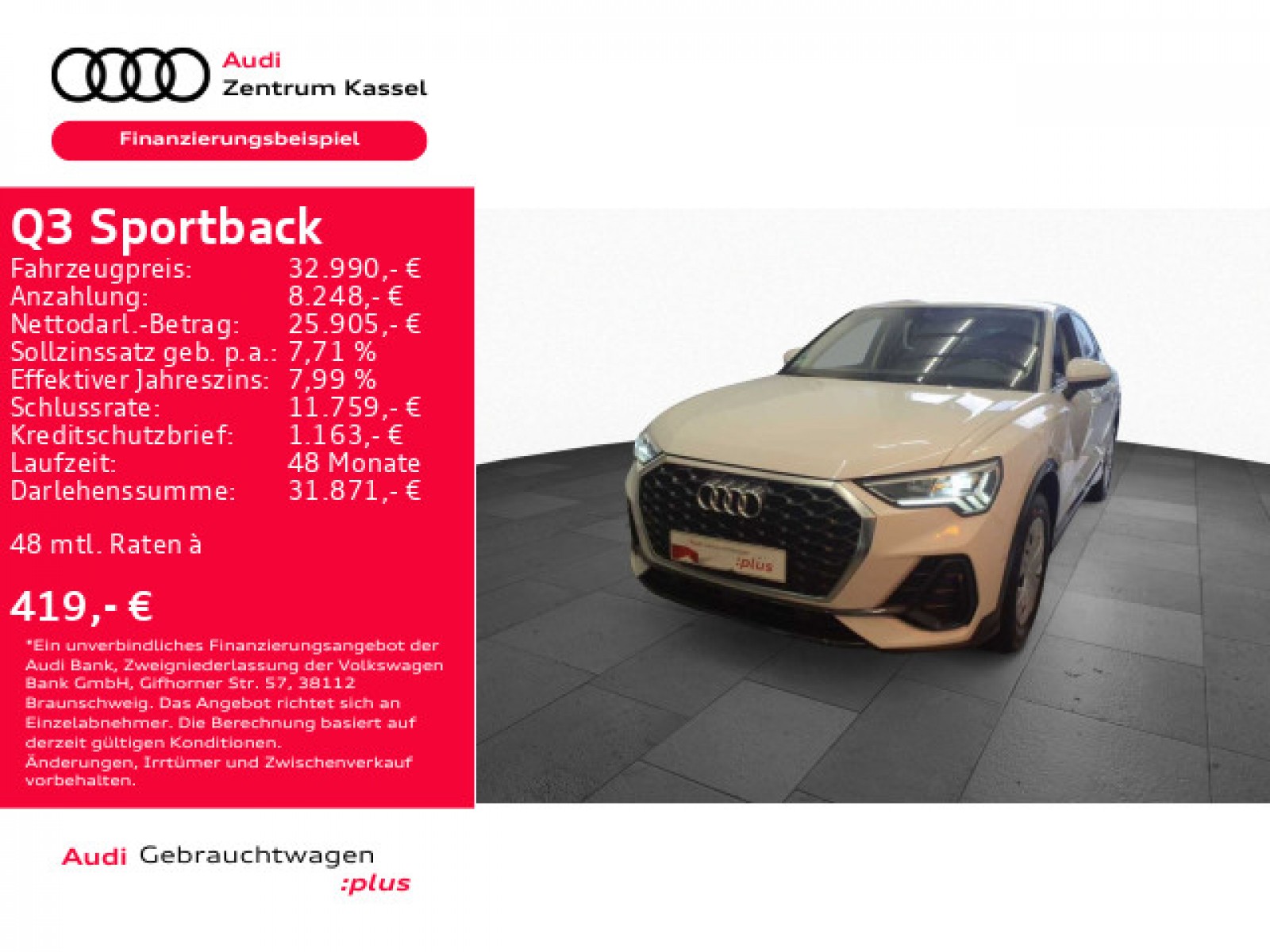 Q3 Sportback 45 TFSI e LED Navi AHK