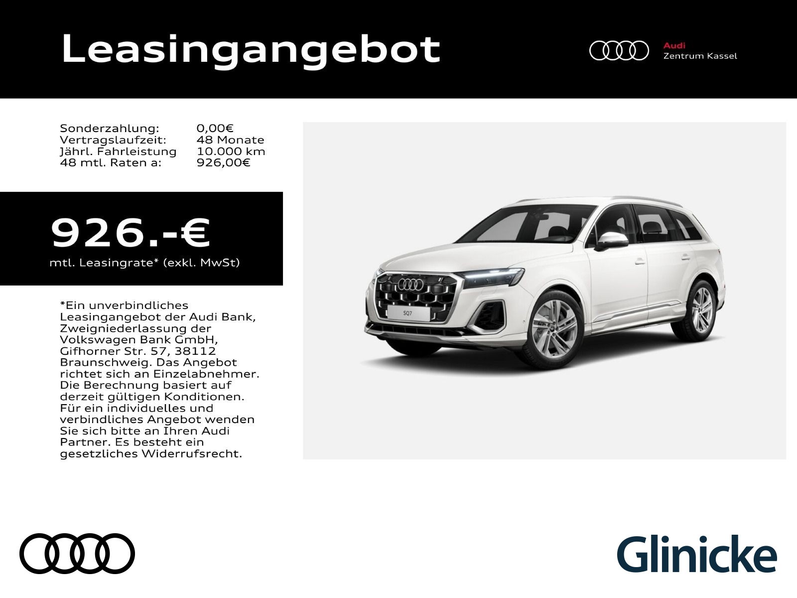 SQ7 SUV TFSI NEUBESTELLUNG