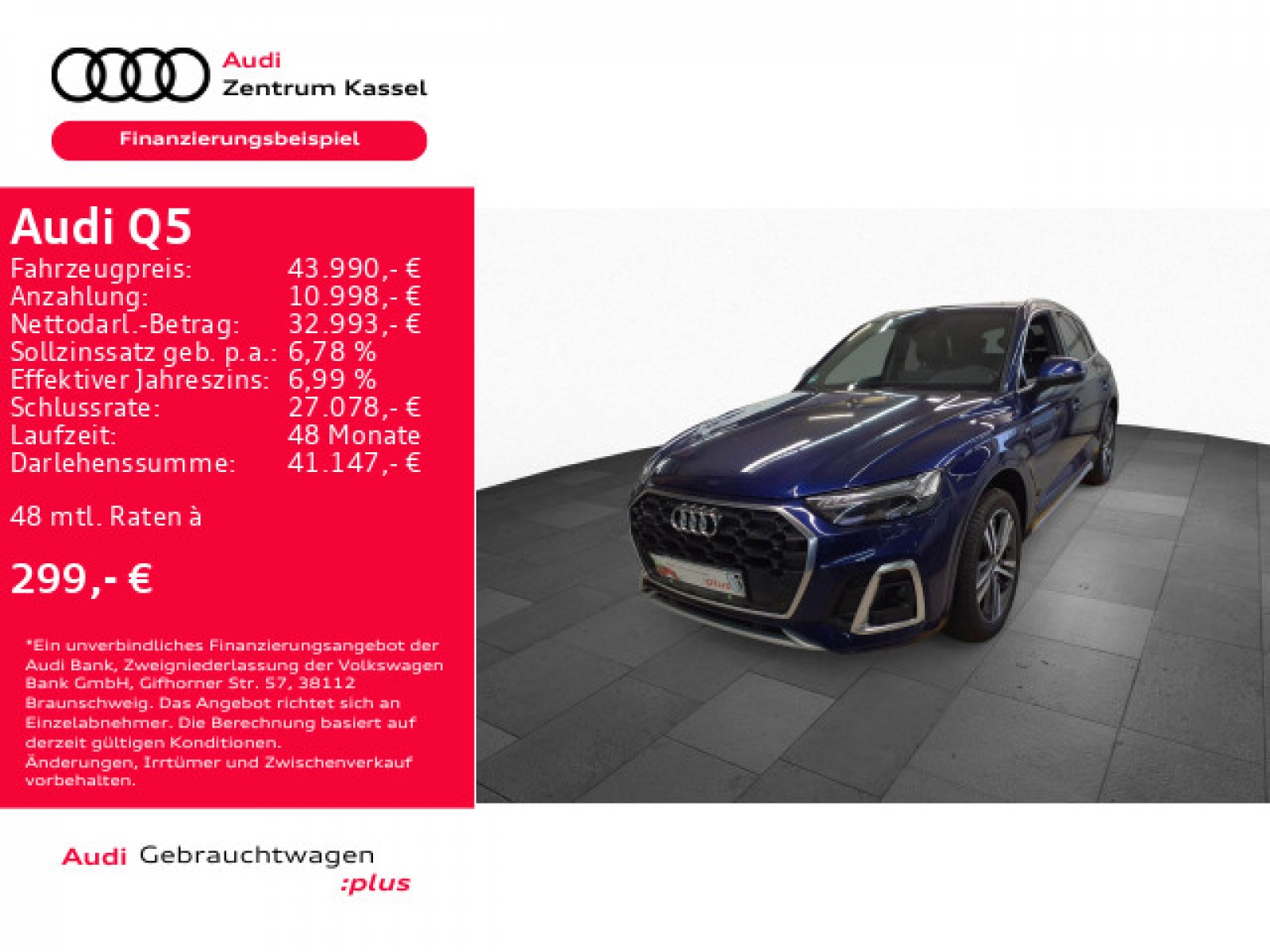 Q5 40 TDI qu. S line Matrix AHK Kamera Alcantara