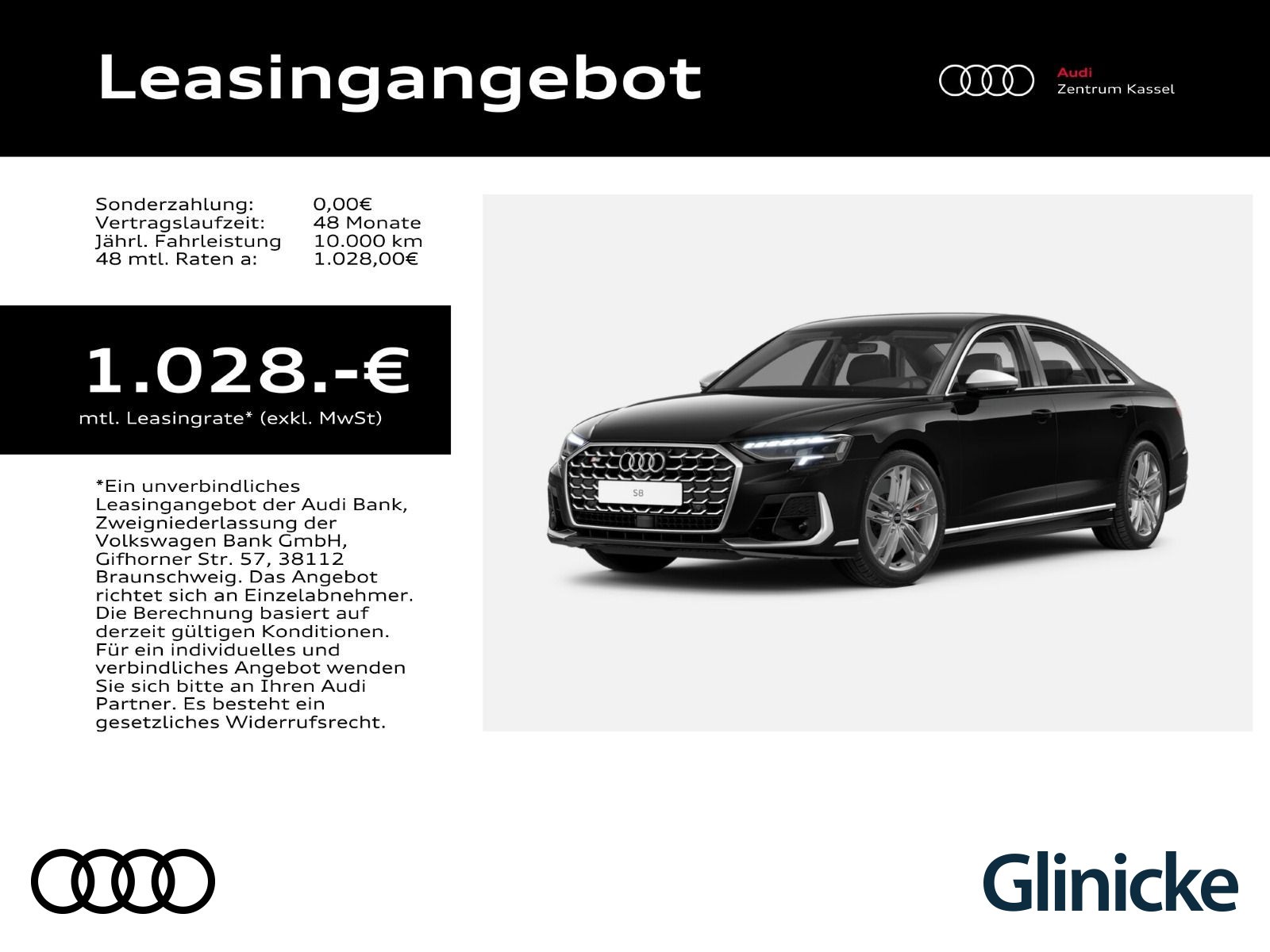 S8 TFSI quattro tiptronic NEUBESTELLUNG